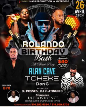 All Black Party with Alan Cave – Tcheke – Don G