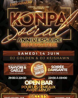 Konpa Social: Anniversaire du Fondateur