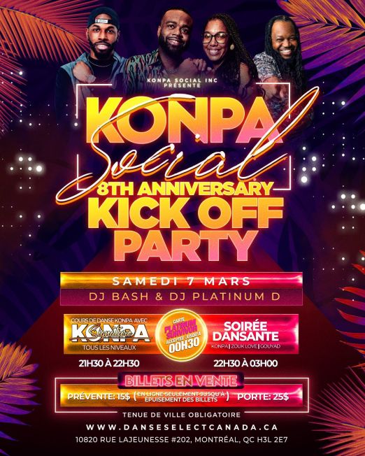 Konpa Social: 8th Anniversary Kick Off Party