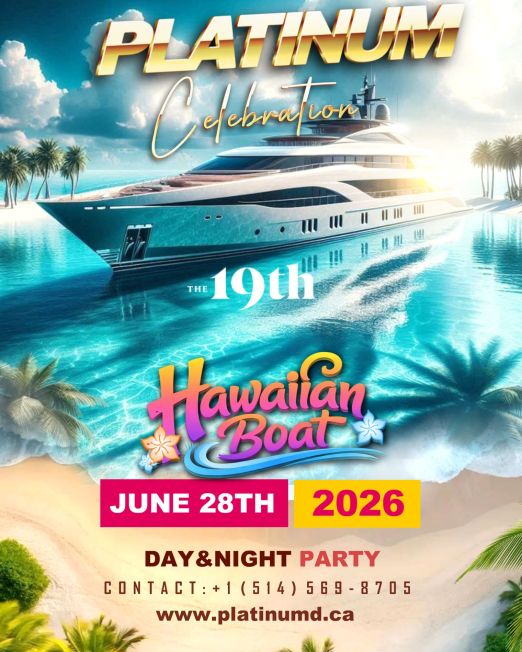 Platinum Celebration 19th: Hawaiian Boat Day & Night Party